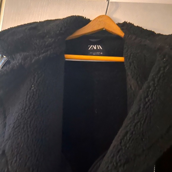 Zara suede moto jacket medium - Picture 7 of 8